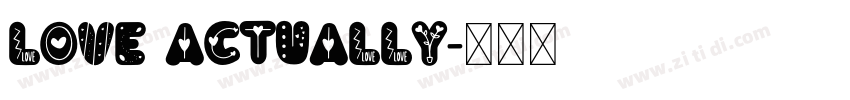 Love Actually字体转换